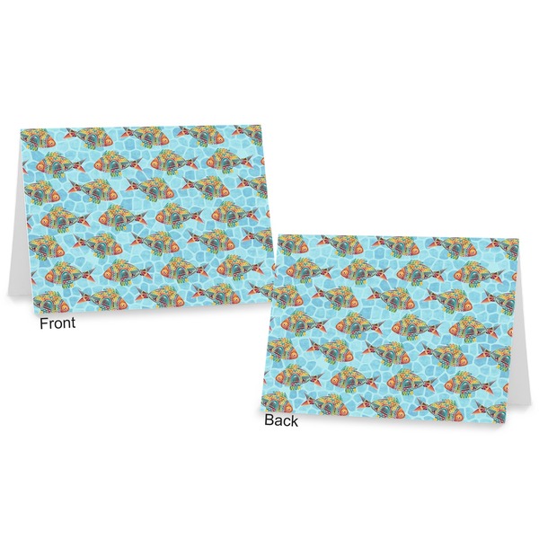 Mosaic Fish Postcard - Front and Back