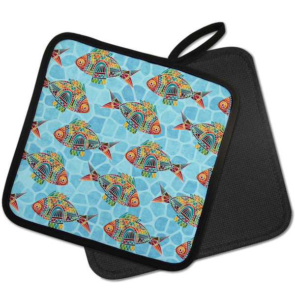 Mosaic Fish Pot Holders - PARENT MAIN