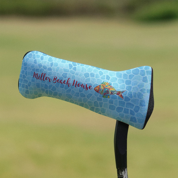 Mosaic Fish Putter Cover - On Putter