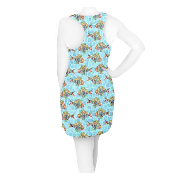 Mosaic Fish Racerback Dress - On Model - Back