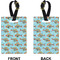 Colorful Fish Rectangle Luggage Tag (Front + Back)