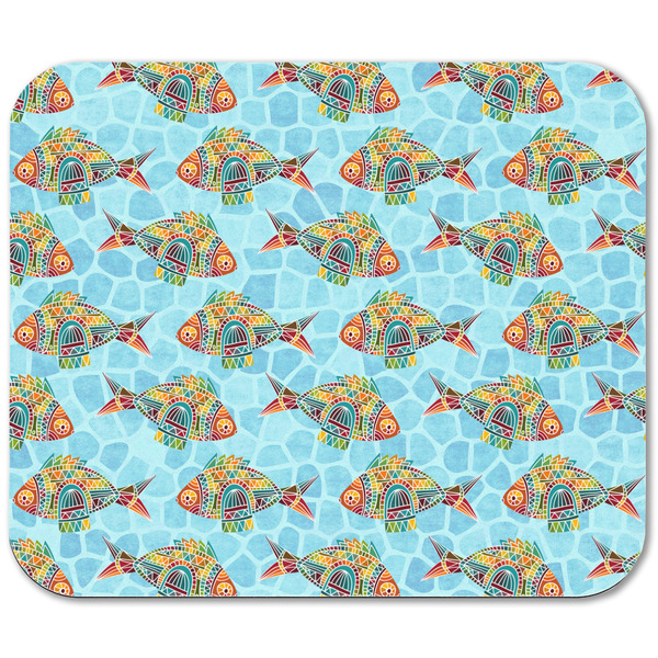 Mosaic Fish Rectangular Mouse Pad - APPROVAL