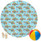 Mosaic Fish Round Beach Towel