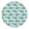 Colorful FIsh Round Decal
