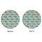 Mosaic Fish Round Linen Placemats - APPROVAL (double sided)