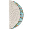 Mosaic Fish Round Linen Placemats - HALF FOLDED (single sided)