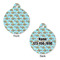 Mosaic Fish Round Pet ID Tag - Large - Approval
