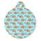 Mosaic Fish Round Pet ID Tag