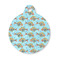 Mosaic Fish Round Pet ID Tag - Small
