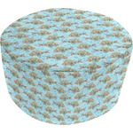 Mosaic Fish Round Pouf Ottoman