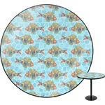 Mosaic Fish Round Table - 24"