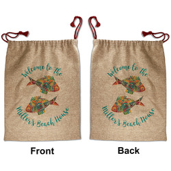 Mosaic Fish Santa Sack - Front & Back