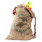 Mosaic Fish Santa Bag - Front (stuffed w toys) PARENT