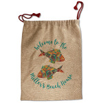 Mosaic Fish Santa Sack - Front