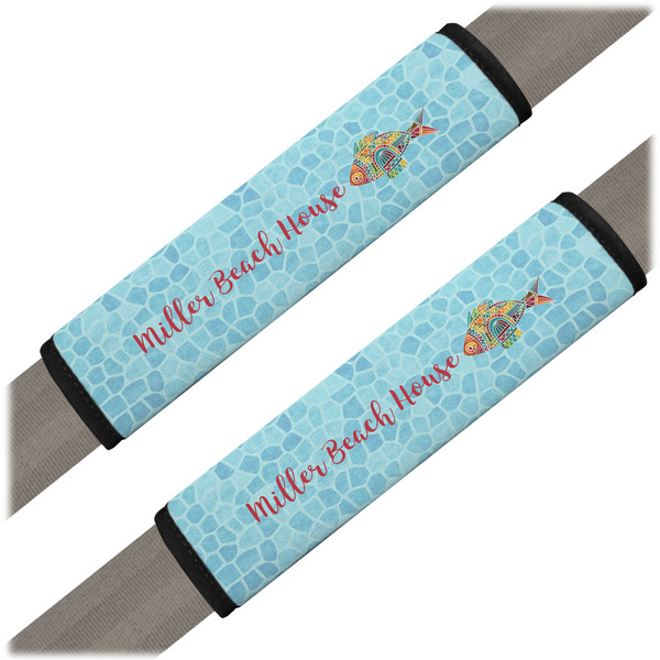 Custom Mosaic Fish Seat Belt Covers (Set of 2)