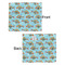Mosaic Fish Security Blanket - Front & Back View
