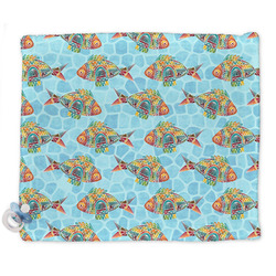 Mosaic Fish Security Blanket - Single Sided