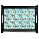 Mosaic Fish Black Wooden Tray - Large
