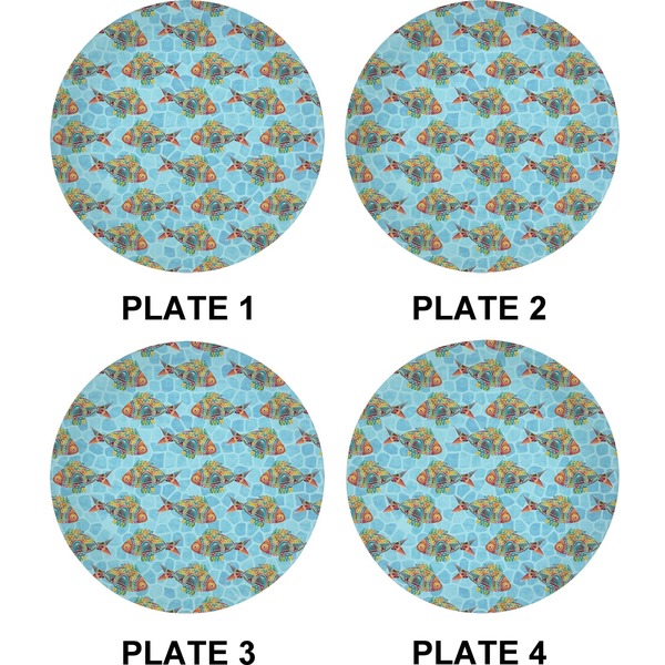 Colorful Fish Set of Appetizer / Dessert Plates (Approval)