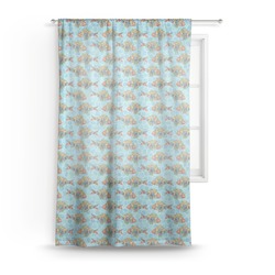 Mosaic Fish Sheer Curtain - 50"x84"