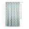Mosaic Fish Sheer Curtain With Window and Rod