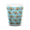 Mosaic Fish Ceramic Shot Glass - 1.5 oz - White - Set of 4