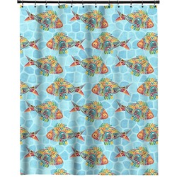 Mosaic Fish Extra Long Shower Curtain - 70"x84"