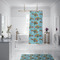 Mosaic Fish Shower Curtain - Custom Size