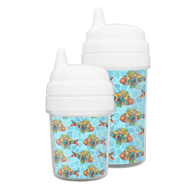 Mosaic Fish Sippy Cups