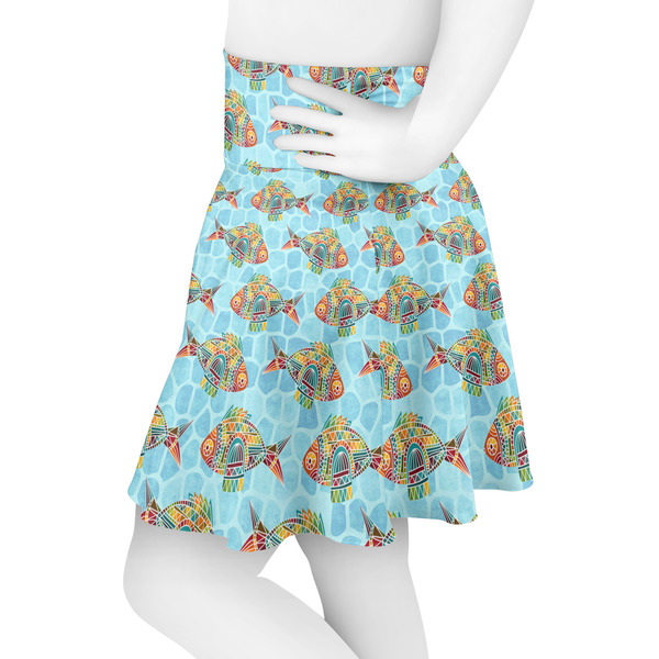 Mosaic Fish Skater Skirt - Side