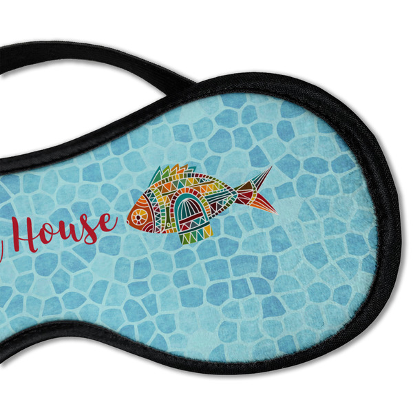 Mosaic Fish Sleeping Eye Mask - DETAIL Large
