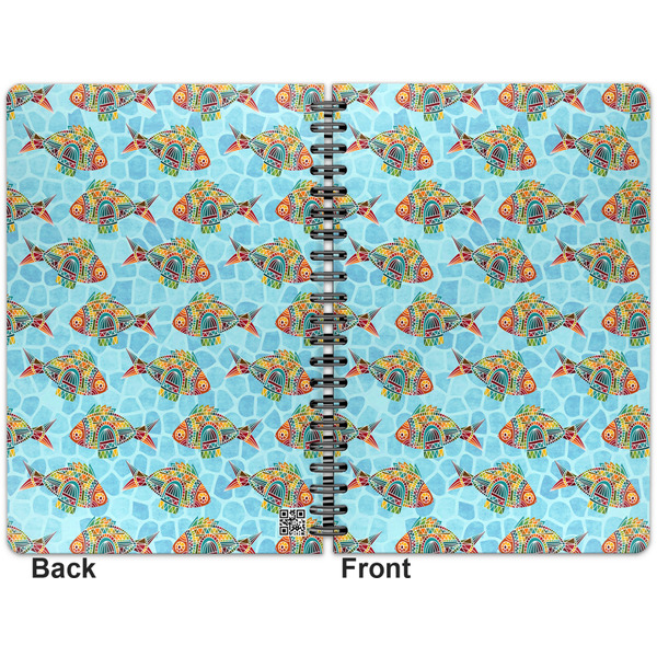 Mosaic Fish Spiral Journal 7 x 10 - Apvl