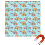 Mosaic Fish Square Car Magnet - 10"