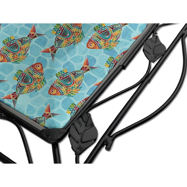 Mosaic Fish Square Trivet - Detail