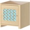 Colorful Fish Square Wall Decal on Wooden Cabinet
