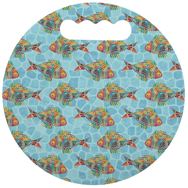 Custom Mosaic Fish Stadium Cushion (Round)