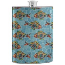 Mosaic Fish Stainless Steel Flask