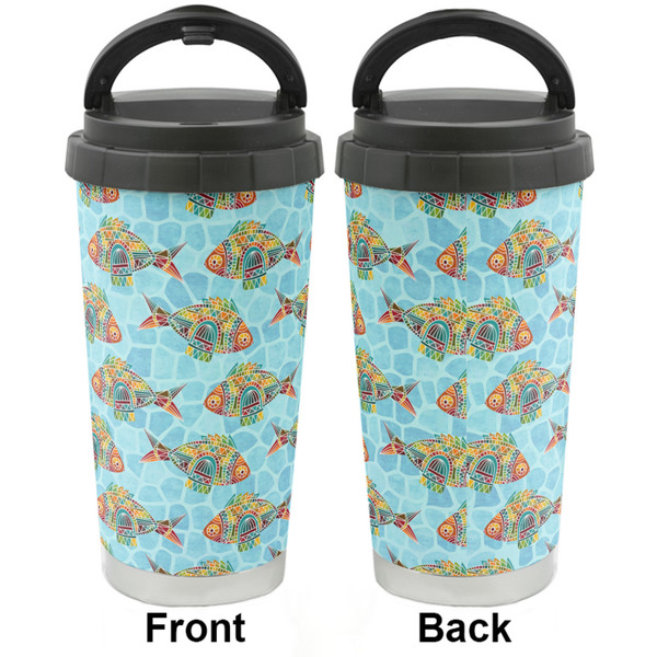 Mosaic Fish Stainless Steel Travel Cup - Apvl