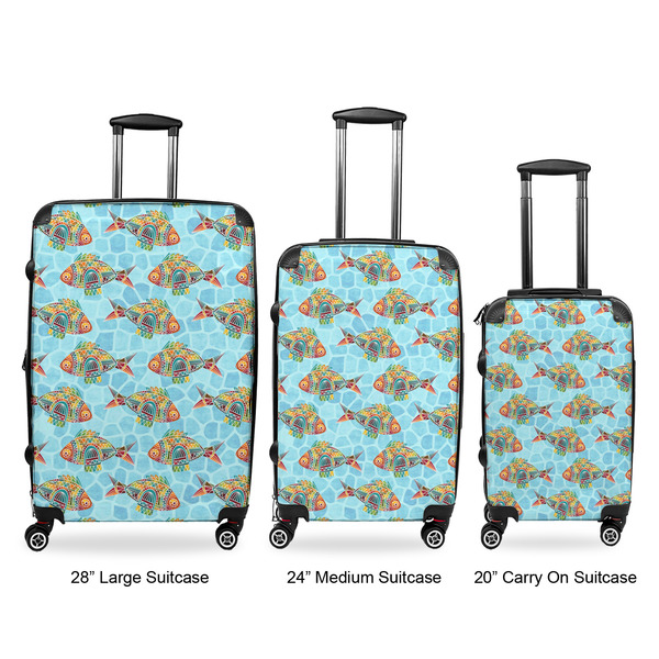 Mosaic Fish Suitcase Set 1 - APPROVAL
