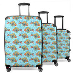 Mosaic Fish 3 Piece Luggage Set - 20" Carry On, 24" Medium Checked, 28" Large Checked
