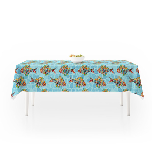 Mosaic Fish Tablecloths (58"x102") - MAIN