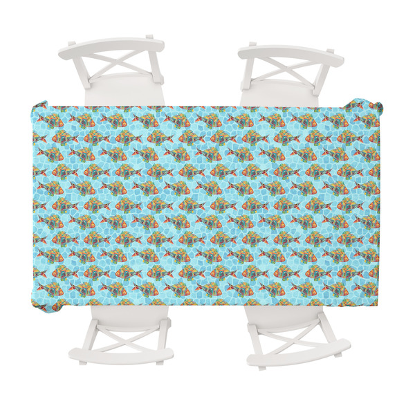 Custom Mosaic Fish Tablecloth - 58"x102"