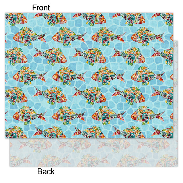 Mosaic Fish Tissue Paper - Heavyweight - Medium - Front & Back