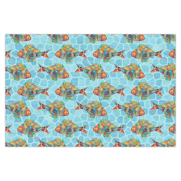 Custom Mosaic Fish X-Large Tissue Papers Sheets - Heavyweight