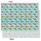 Mosaic Fish Tissue Paper - Lightweight - Large - Front & Back