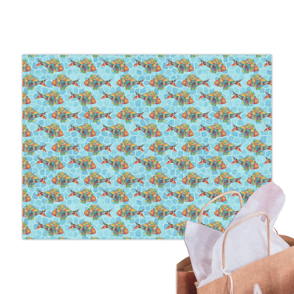 Mosaic Fish Tissue Paper Sheets - Main
