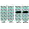 Mosaic Fish Toddler Ankle Socks - Double Pair - Front and Back - Apvl