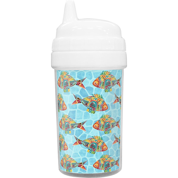 Custom Mosaic Fish Toddler Sippy Cup