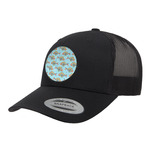 Mosaic Fish Trucker Hat - Black