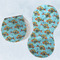 Mosaic Fish Burp Pads - Velour - Set of 2